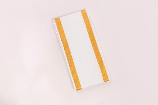 3/4 INCH JARI SHAWL WHITE - KT-03