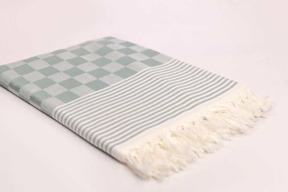 CHECKED COTTON COLOUR BATH TOWEL 32 X 64 - CBT-11 ASSORTED COLOURS