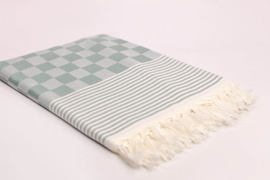 CHECKED COTTON COLOUR BATH TOWEL 32 X 64 - CBT-11 ASSORTED COLOURS