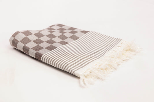 CHECKED COTTON COLOUR BATH TOWEL 32 X 64 - CBT-11 ASSORTED COLOURS