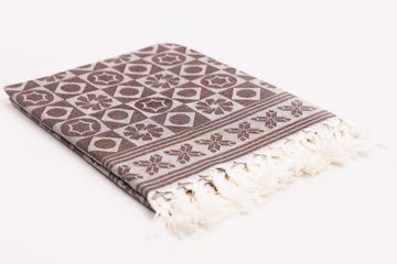 COTTON COLOUR JACQUARD DESIGN BATH TOWEL 32 X 64 - CBT-12 ASSORTED COLOURS