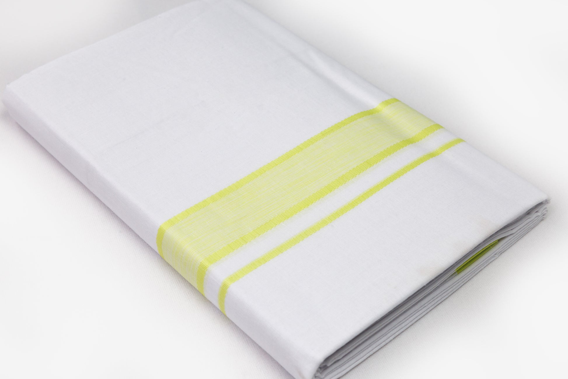 Bright Border White Double Dhothie For Men Online Shopping