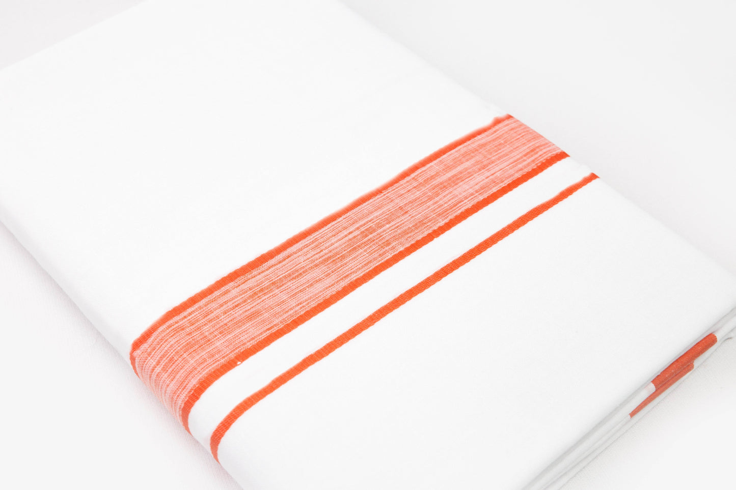 Bright Border White Double Dhothie For Men Online Shopping