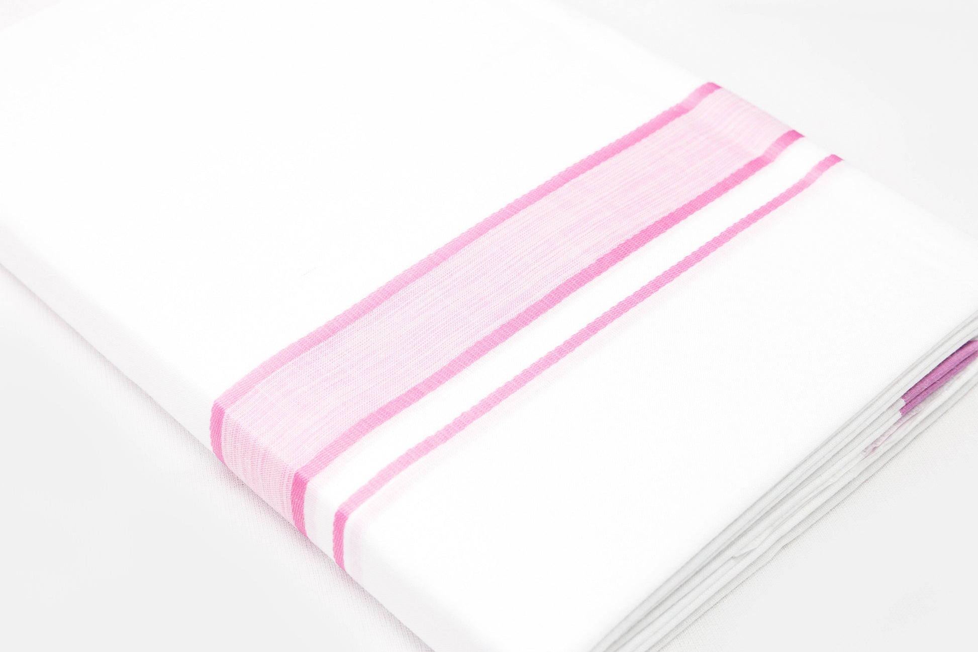 Bright Border White Double Dhothie For Men Online Shopping