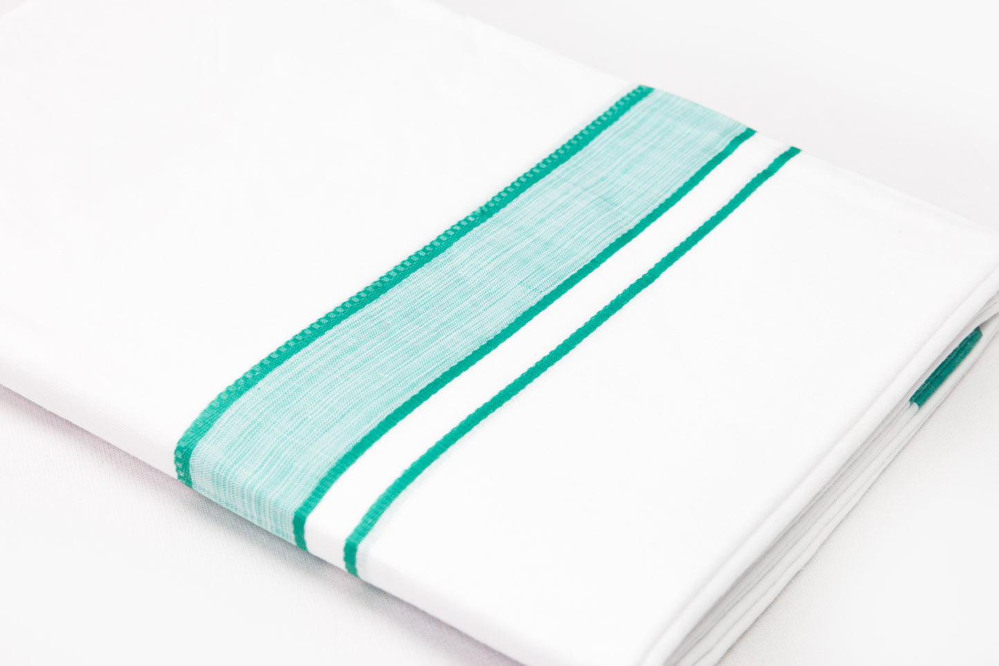 Bright Border White Double Dhothie For Men Online Shopping