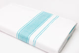 White Double Dhothie Cotton Colour Border For Men - FCD-03-9