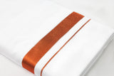 COPPER BORDER WHITE DOUBLE DHOTHIE FOR MEN - GLD-136