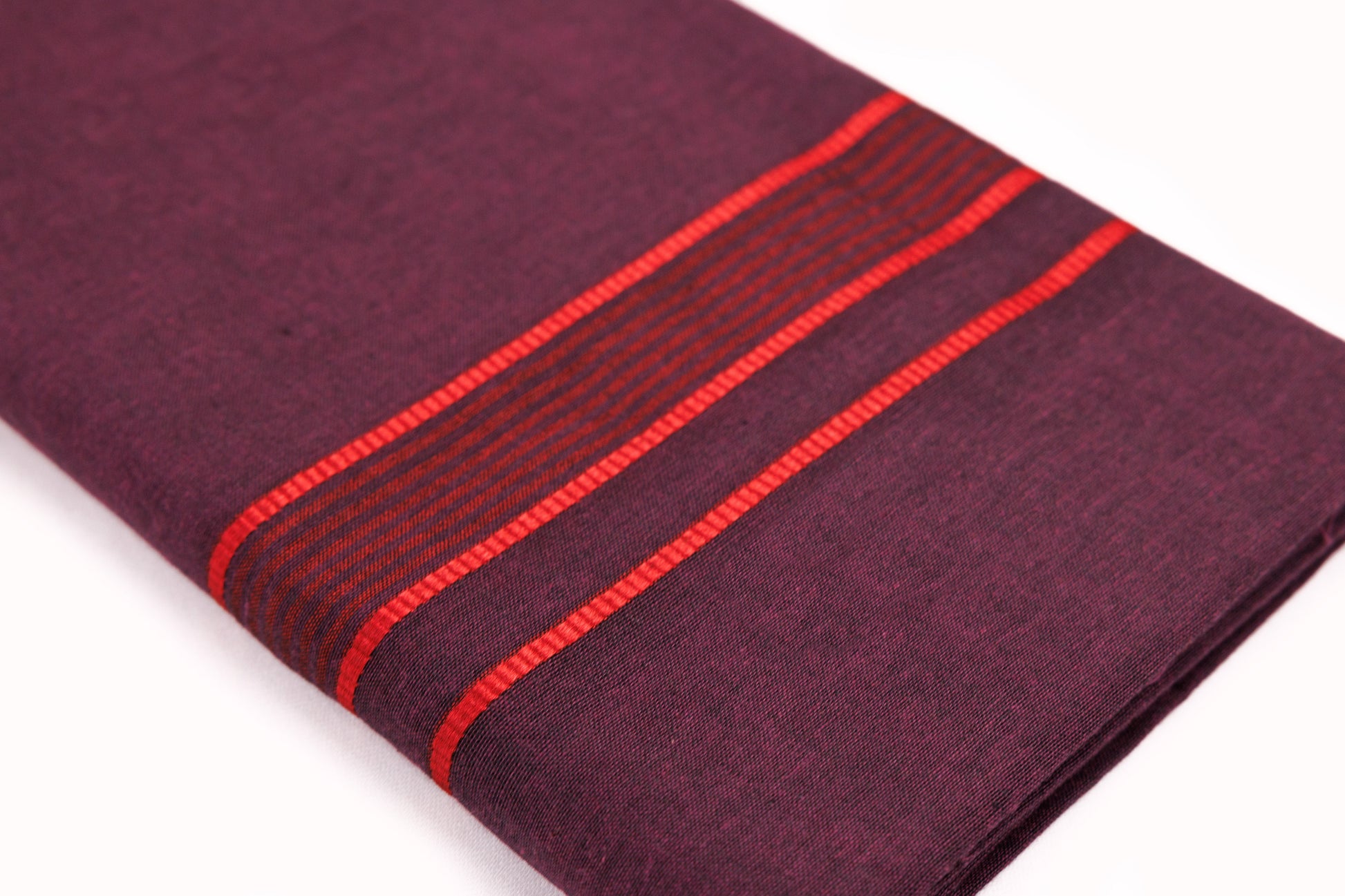 SHOP BROWN COLOUR WITH ORANGE BORDER KAVI SINGLE DHOTI 