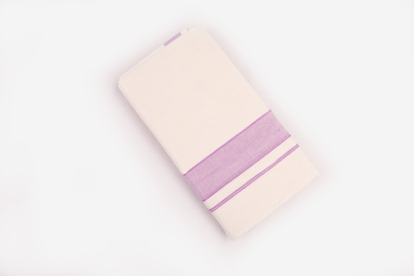 COTTON BORDER CREAM DOUBLE DHOTHIE FOR MEN - FCD-02C-3