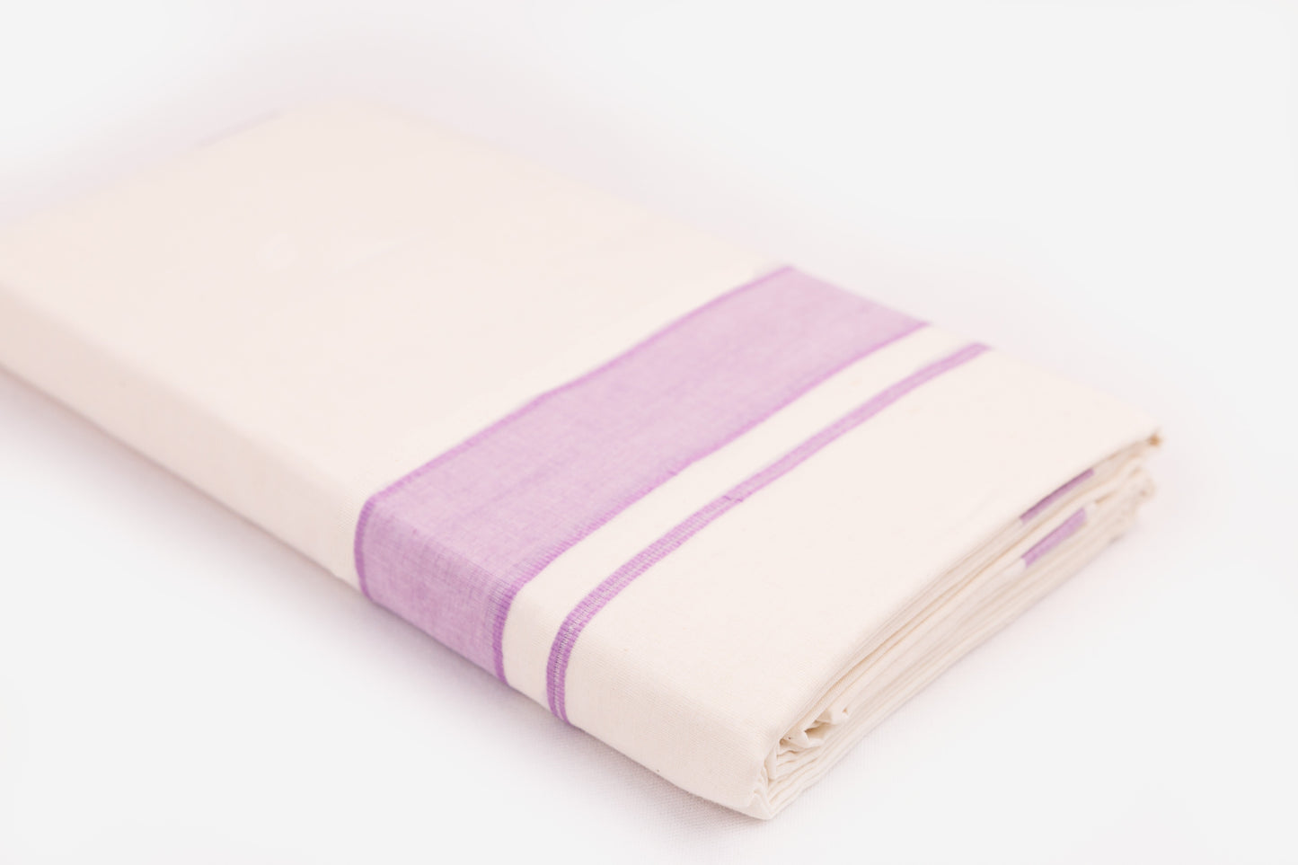 COTTON BORDER CREAM DOUBLE DHOTHIE FOR MEN - FCD-02C-3