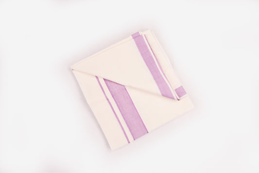 COTTON BORDER CREAM DOUBLE DHOTHIE FOR MEN - FCD-02C-3