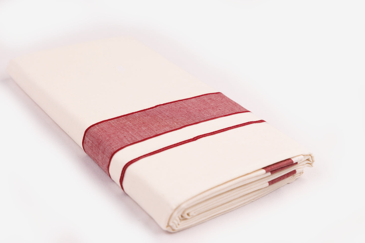 COTTON BORDER CREAM DOUBLE DHOTHIE FOR MEN - FCD-02C-9