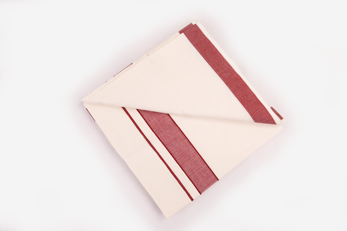 COTTON BORDER CREAM DOUBLE DHOTHIE FOR MEN - FCD-02C-9