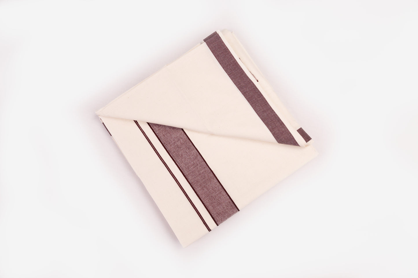 COTTON BORDER CREAM DOUBLE DHOTHIE FOR MEN - FCD-02C-10