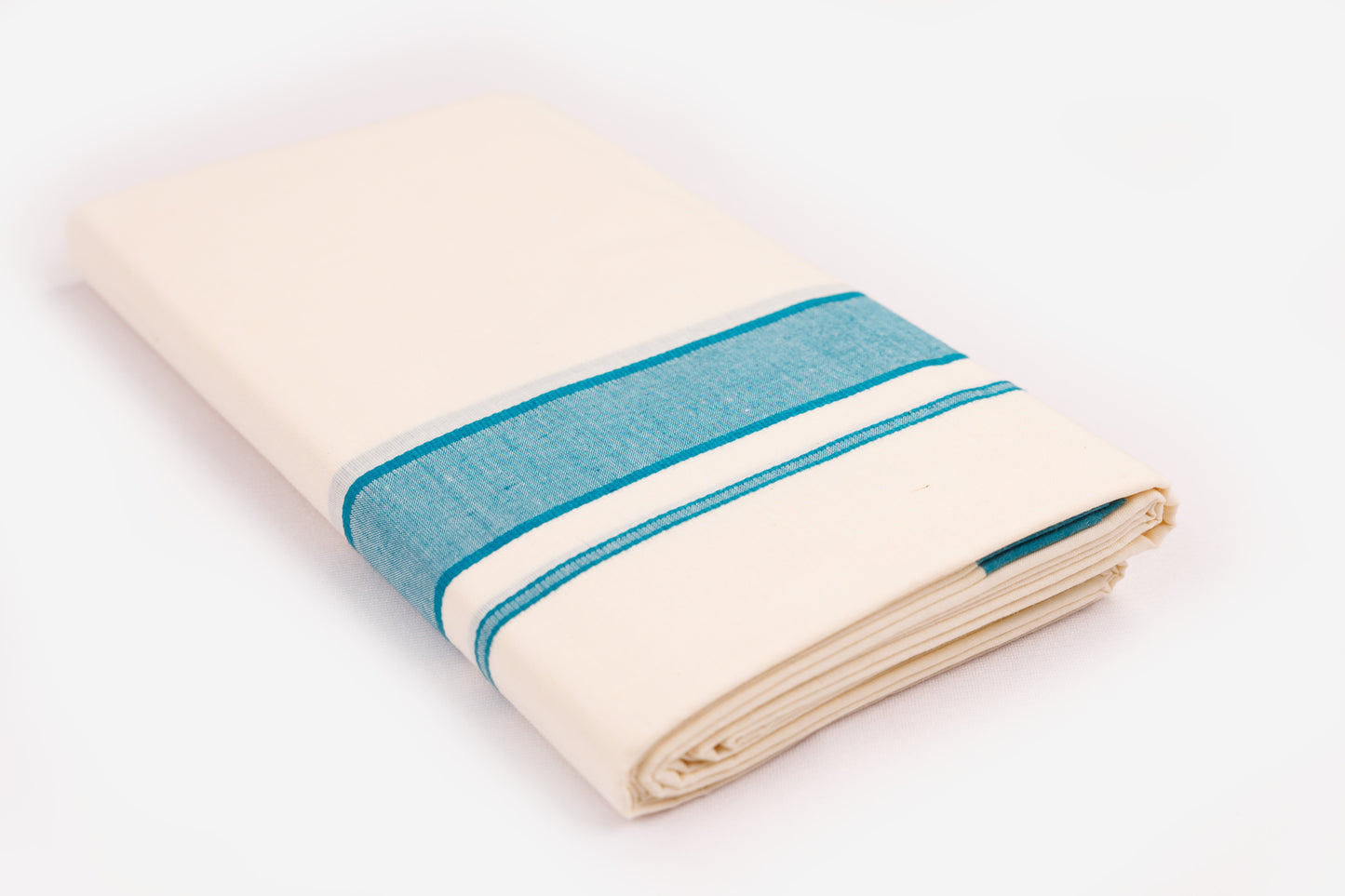 COTTON BORDER CREAM DOUBLE DHOTHIE FOR MEN - FCD-02C-12