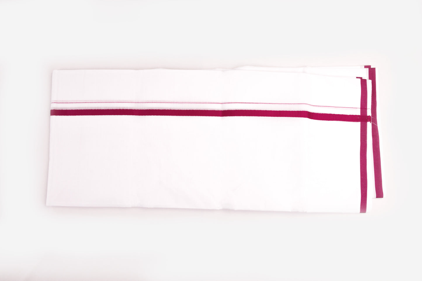 COTTON BORDER WHITE DOUBLE DHOTHIE FOR MEN - HD-17-1