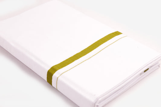 COTTON BORDER WHITE DOUBLE DHOTHIE FOR MEN - HD-17-6