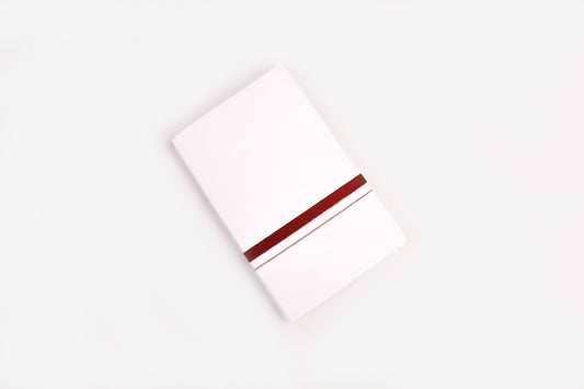 COTTON BORDER WHITE DOUBLE DHOTHIE FOR MEN - HD-17-9