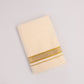 GOLD TRACK BORDER CREAM DOUBLE DHOTHIE - GLD-117C