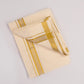 GOLD TRACK BORDER CREAM DOUBLE DHOTHIE - GLD-117C