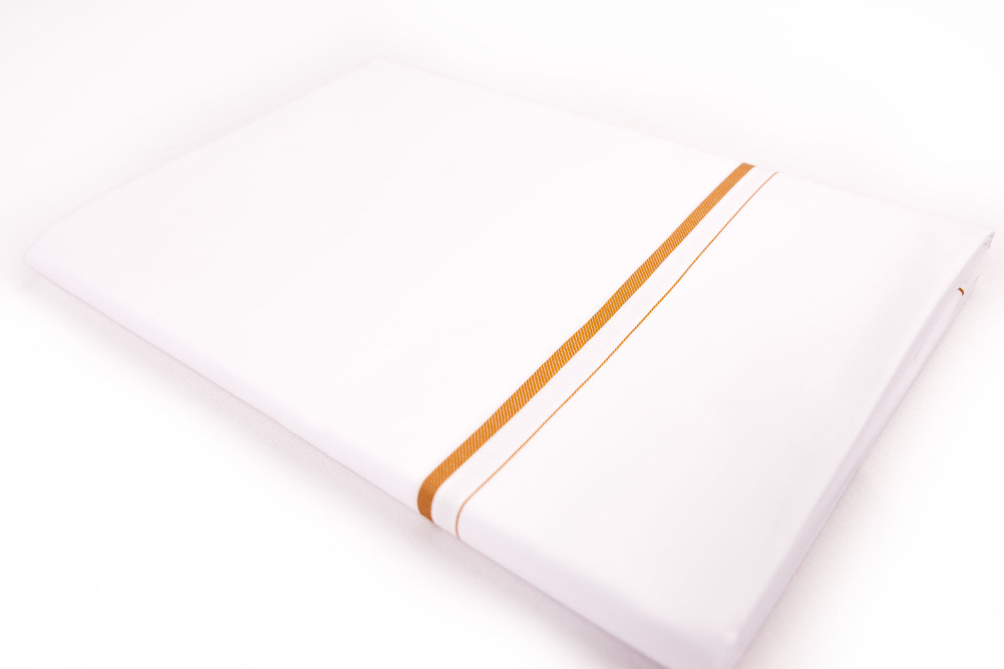 FANCY GOLD BORDER WHITE SINGLE DHOTI 