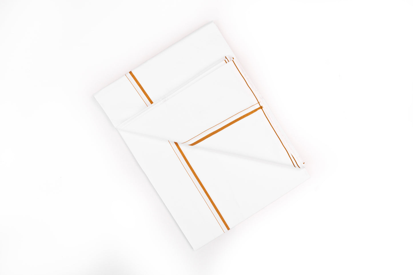 FANCY GOLD BORDER WHITE SINGLE DHOTI 