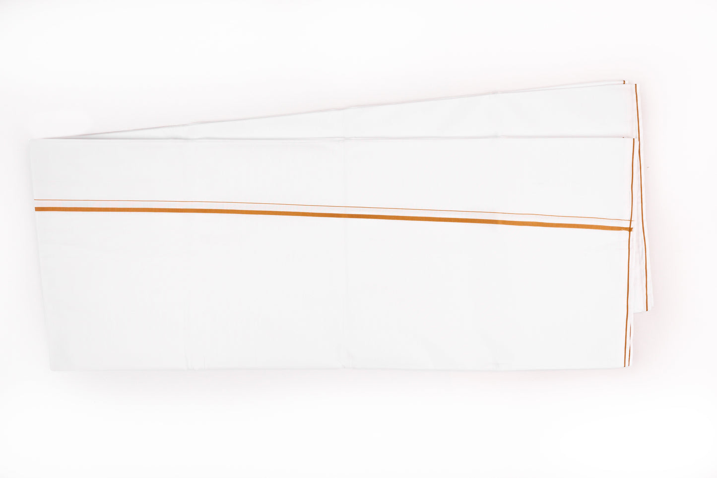 FANCY GOLD BORDER WHITE SINGLE DHOTI 