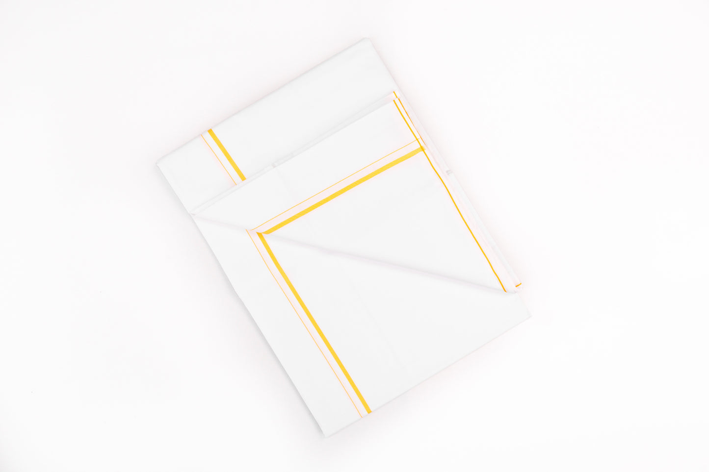 SHOP WHITE SINGLE DHOTHIE SMALL COTTON BORDER FOR MEN 