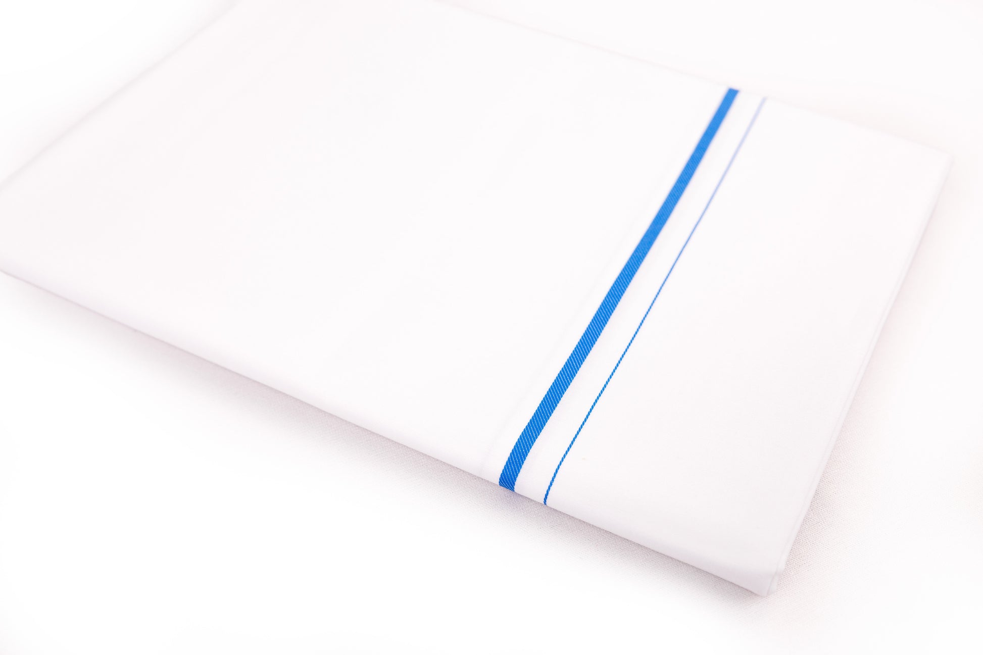 SHOP FANCY BLUE BORDER WHITE SINGLE DHOTI 