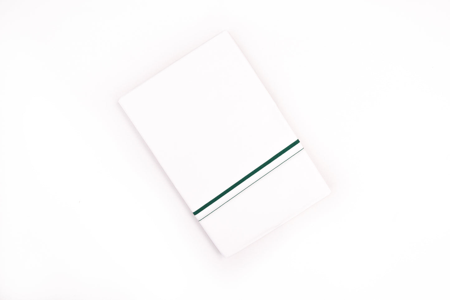 SHOP FANCY GREEN BORDER WHITE SINGLE DHOTI 