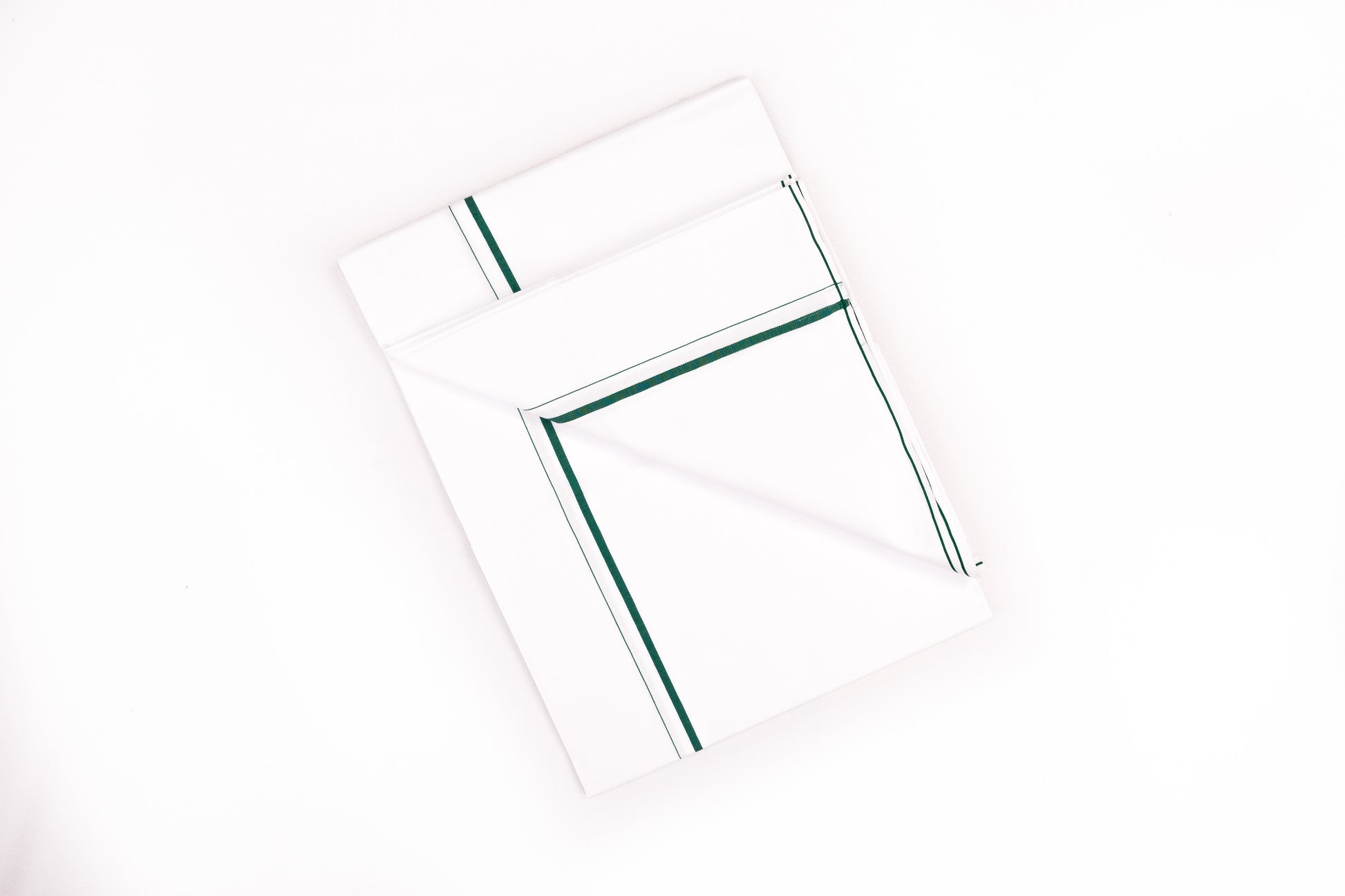 SHOP FANCY GREEN BORDER WHITE SINGLE DHOTI 