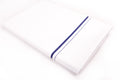 Mens White Single Dhoti Pure Cotton with Small Border - 2.00M | SS-10-6
