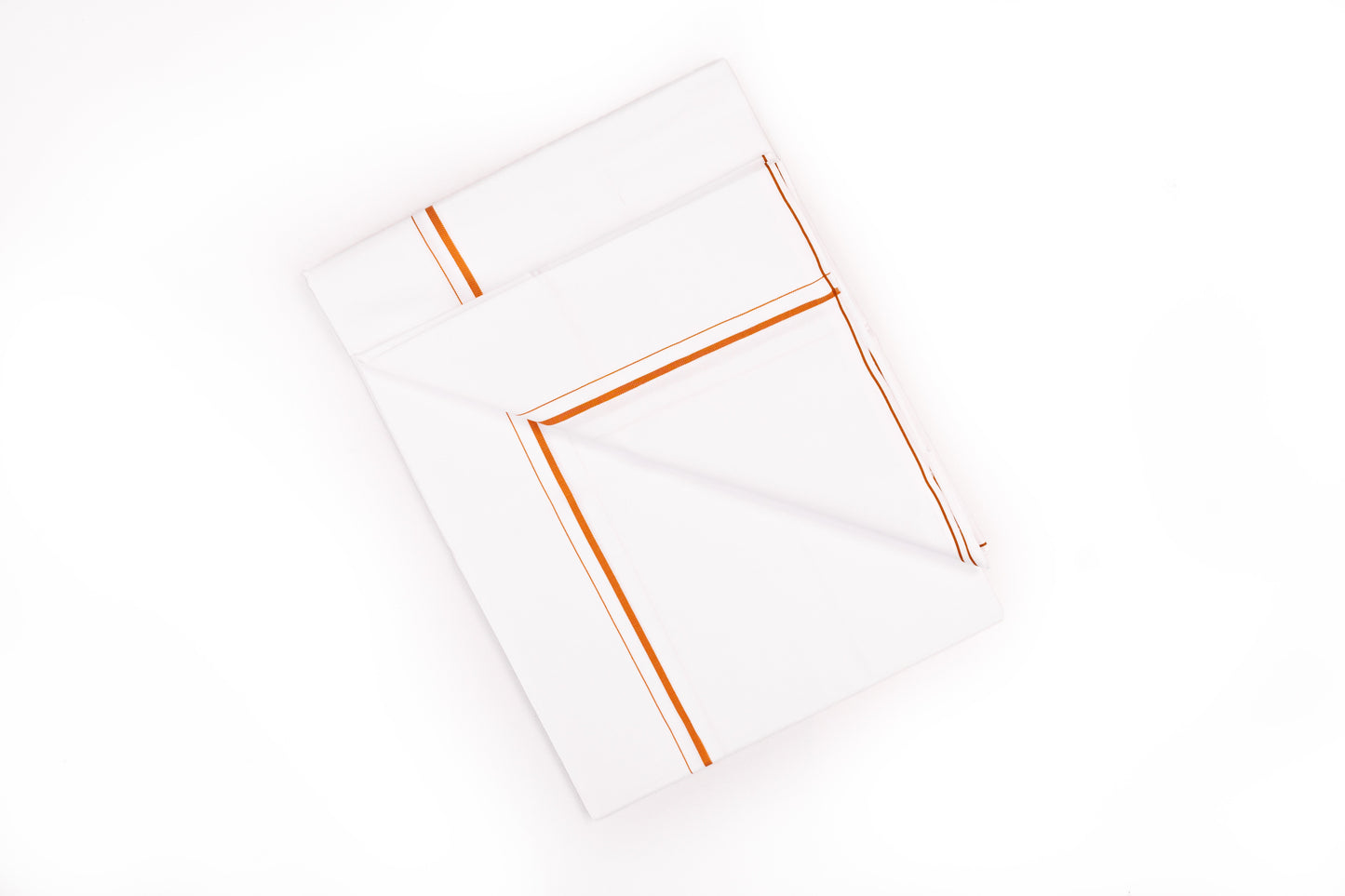 ORDER WHITE SINGLE DHOTHIE SMALL COTTON GOLD BORDER FOR MEN 