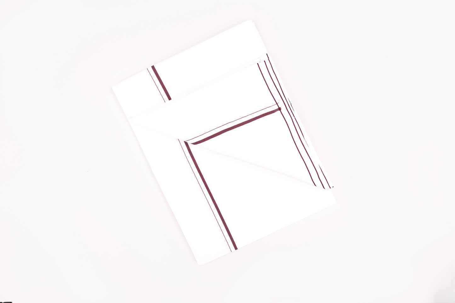 SHOP FANCY GOLD RING BROWN BORDER WHITE SINGLE DHOTI 