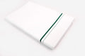 WHITE SINGLE DHOTI SMALL COTTON BORDER FOR MEN - SS-03-2