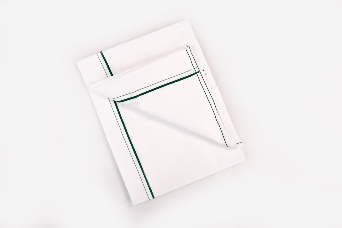 BUY WHITE SINGLE DHOTI SMALL COTTON BORDER FOR MEN