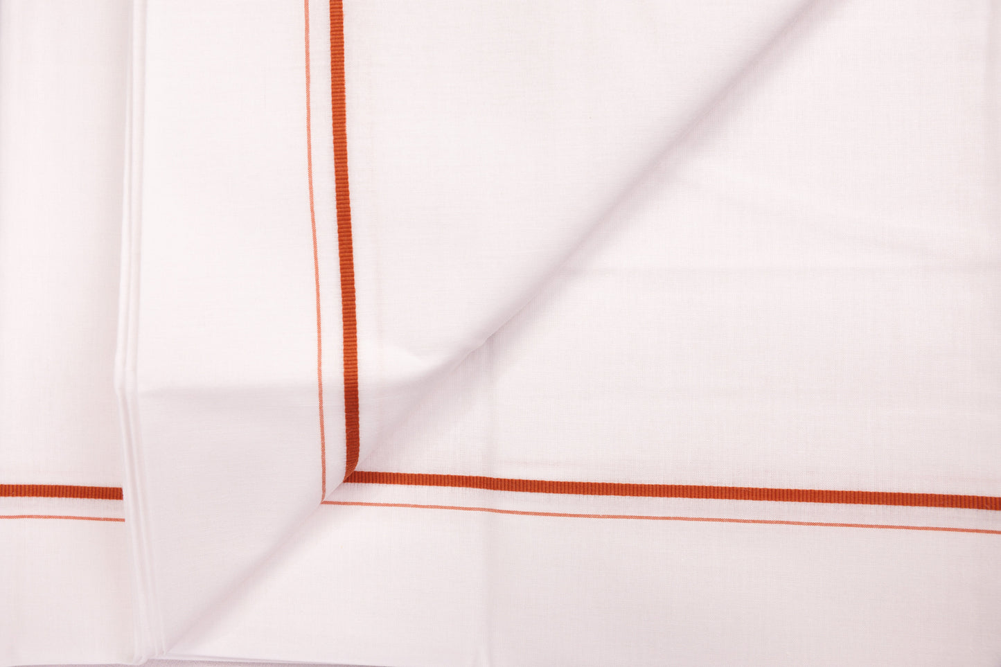 ORDER NOW WHITE SINGLE DHOTI SMALL COTTON BORDER FOR MEN