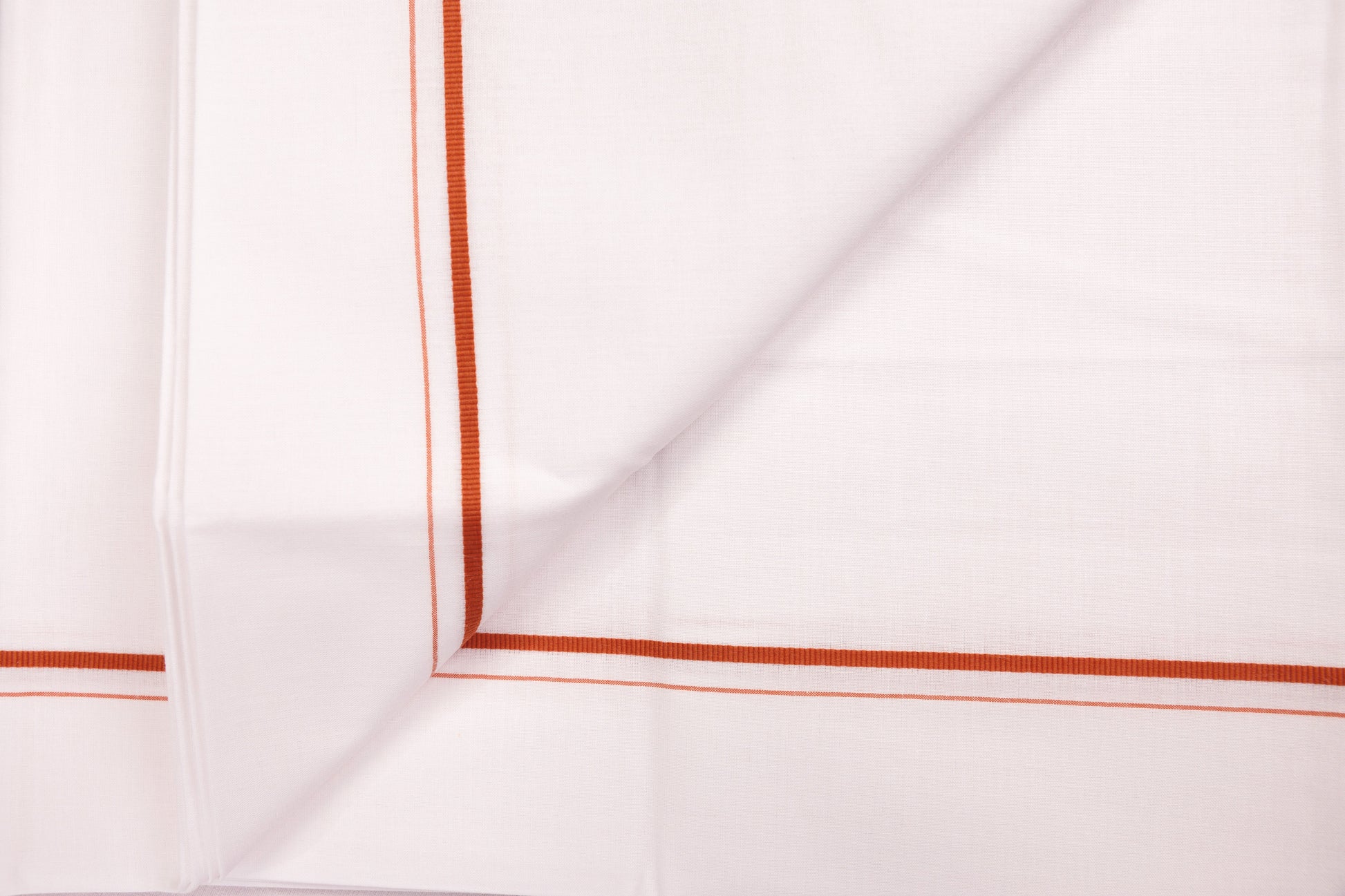 ORDER NOW WHITE SINGLE DHOTI SMALL COTTON BORDER FOR MEN