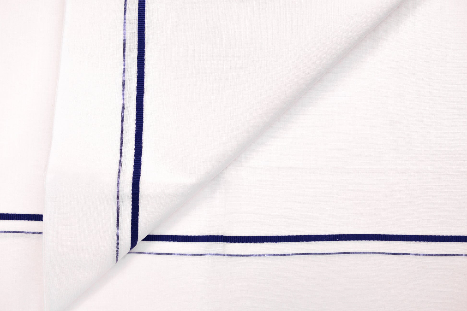 ORDER WHITE SINGLE DHOTI SMALL COTTON BLUE BORDER FOR MEN