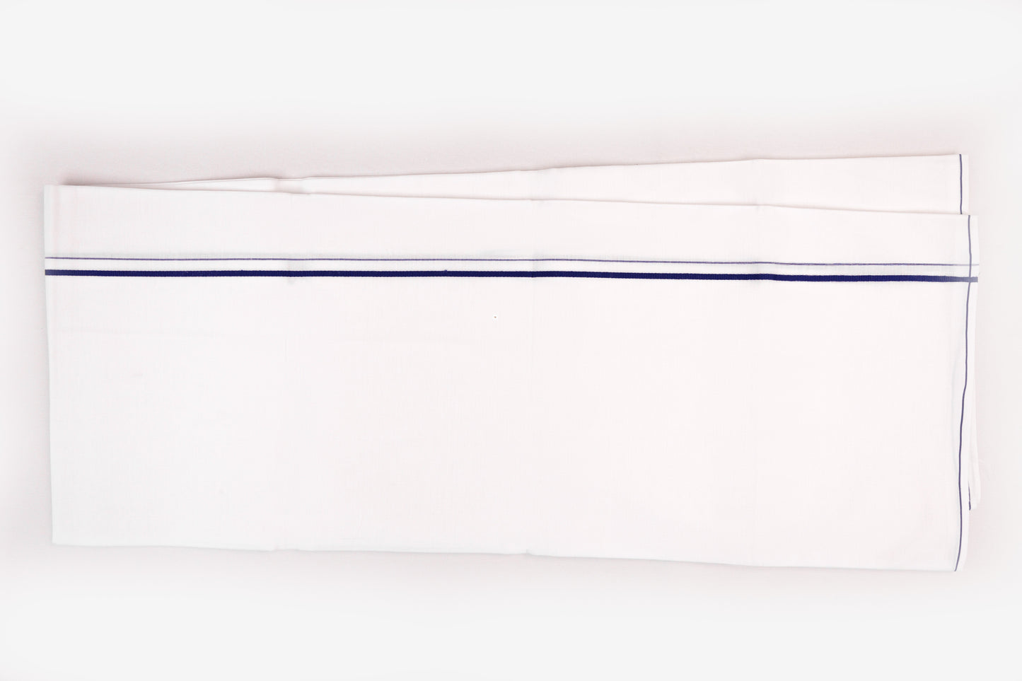 ORDER NOW WHITE SINGLE DHOTI SMALL COTTON BORDER FOR MEN