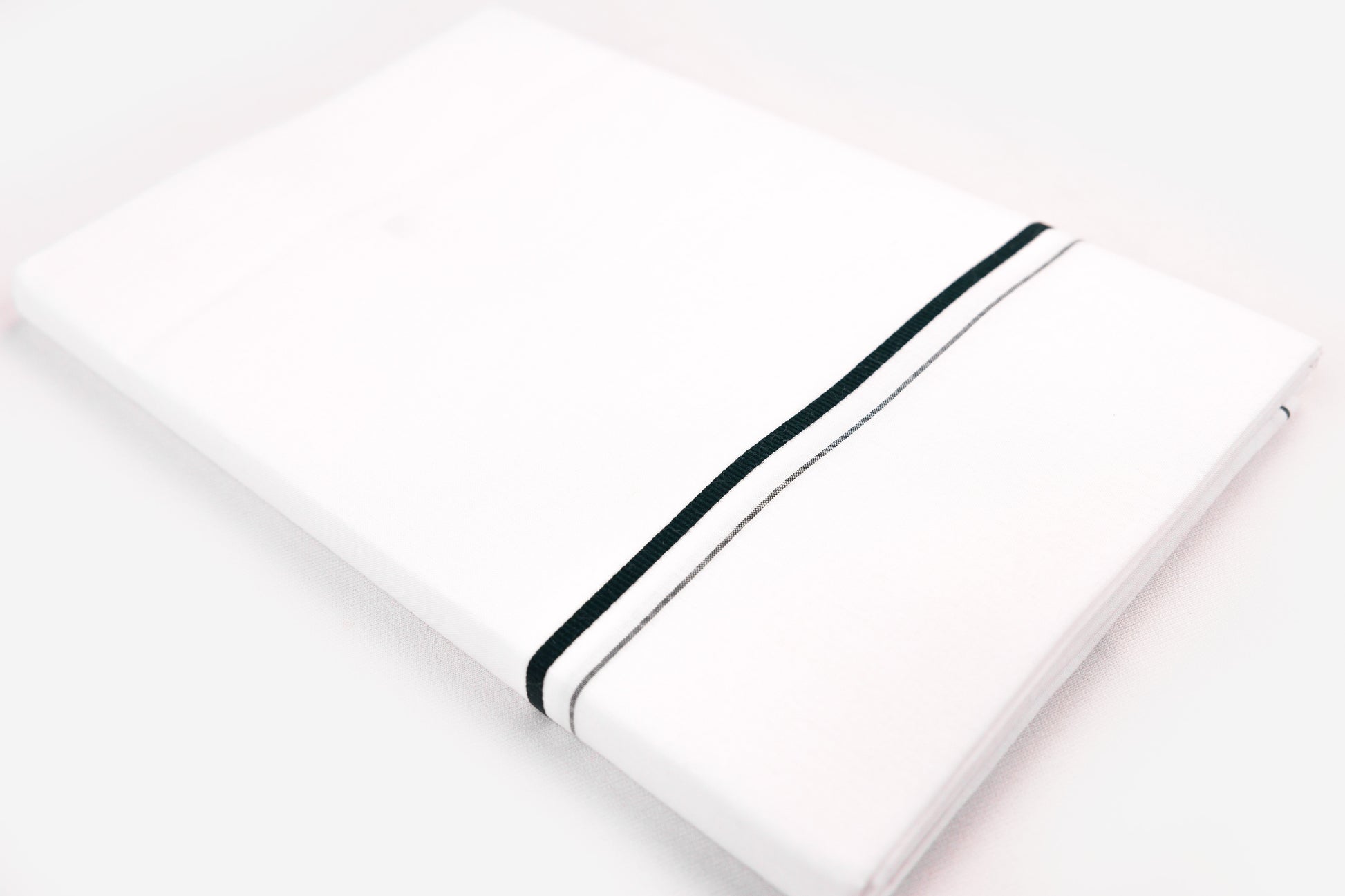 WHITE SINGLE DHOTI SMALL COTTON GREEN BORDER FOR MEN