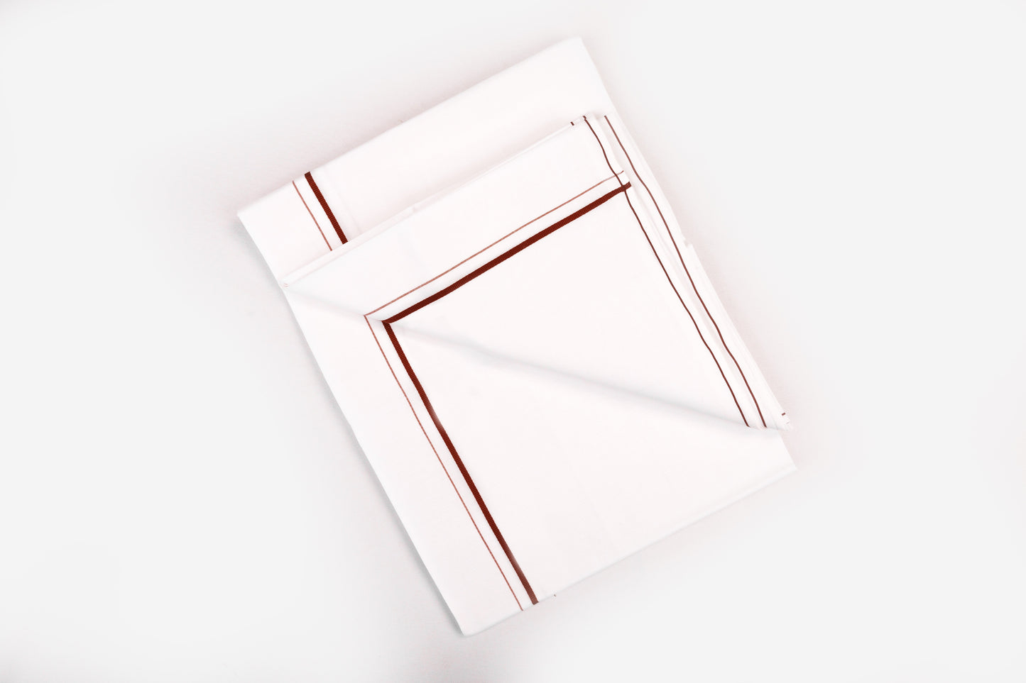 BUY WHITE SINGLE DHOTI SMALL COTTON BORDER FOR MEN