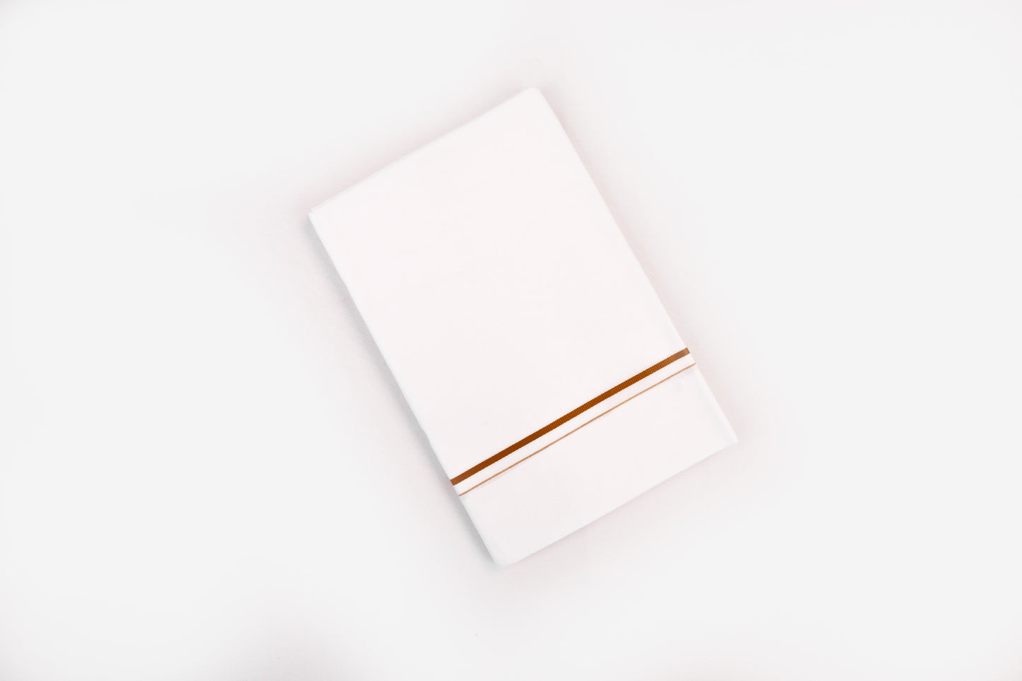 BUY WHITE SINGLE DHOTI SMALL COTTON BORDER FOR MEN