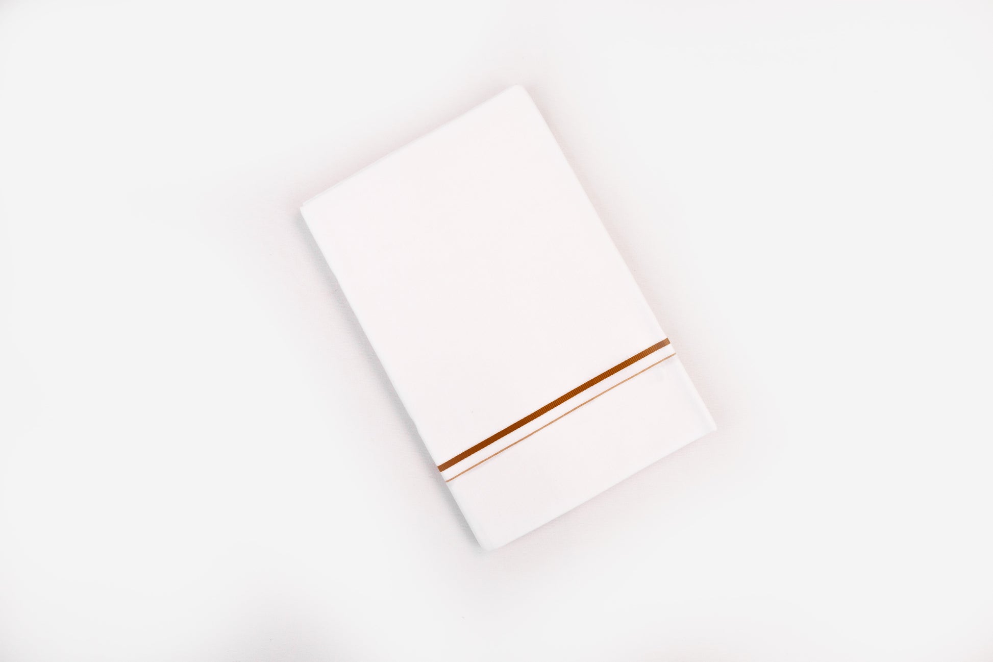 BUY WHITE SINGLE DHOTI SMALL COTTON BORDER FOR MEN