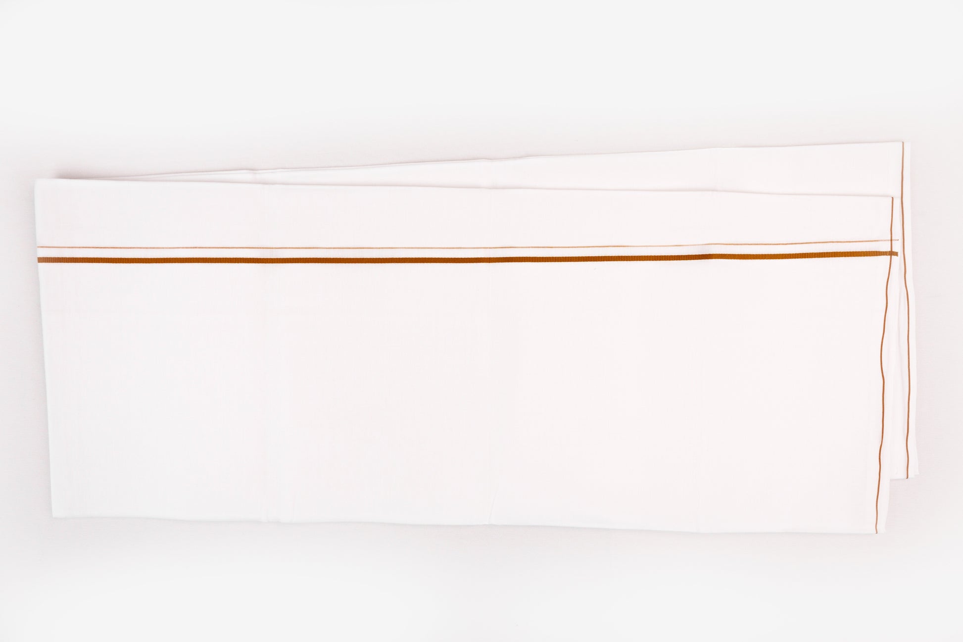 ORDER NOW WHITE SINGLE DHOTI SMALL COTTON BORDER FOR MEN