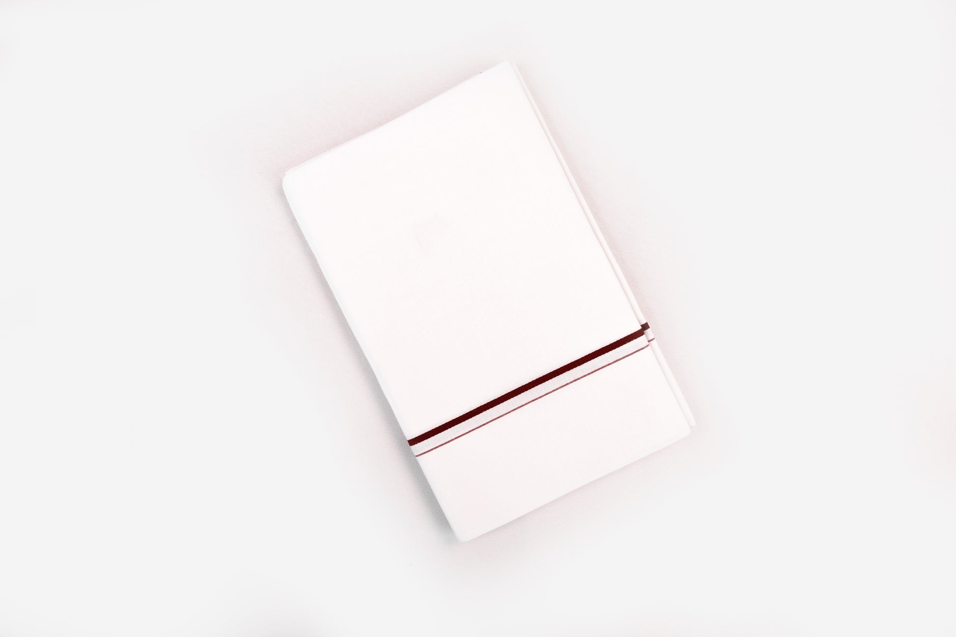 SHOP WHITE SINGLE DHOTI SMALL COTTON BORDER FOR MEN