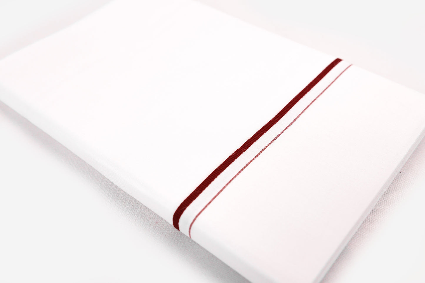 WHITE SINGLE DHOTI SMALL COTTON BROWN BORDER FOR MEN