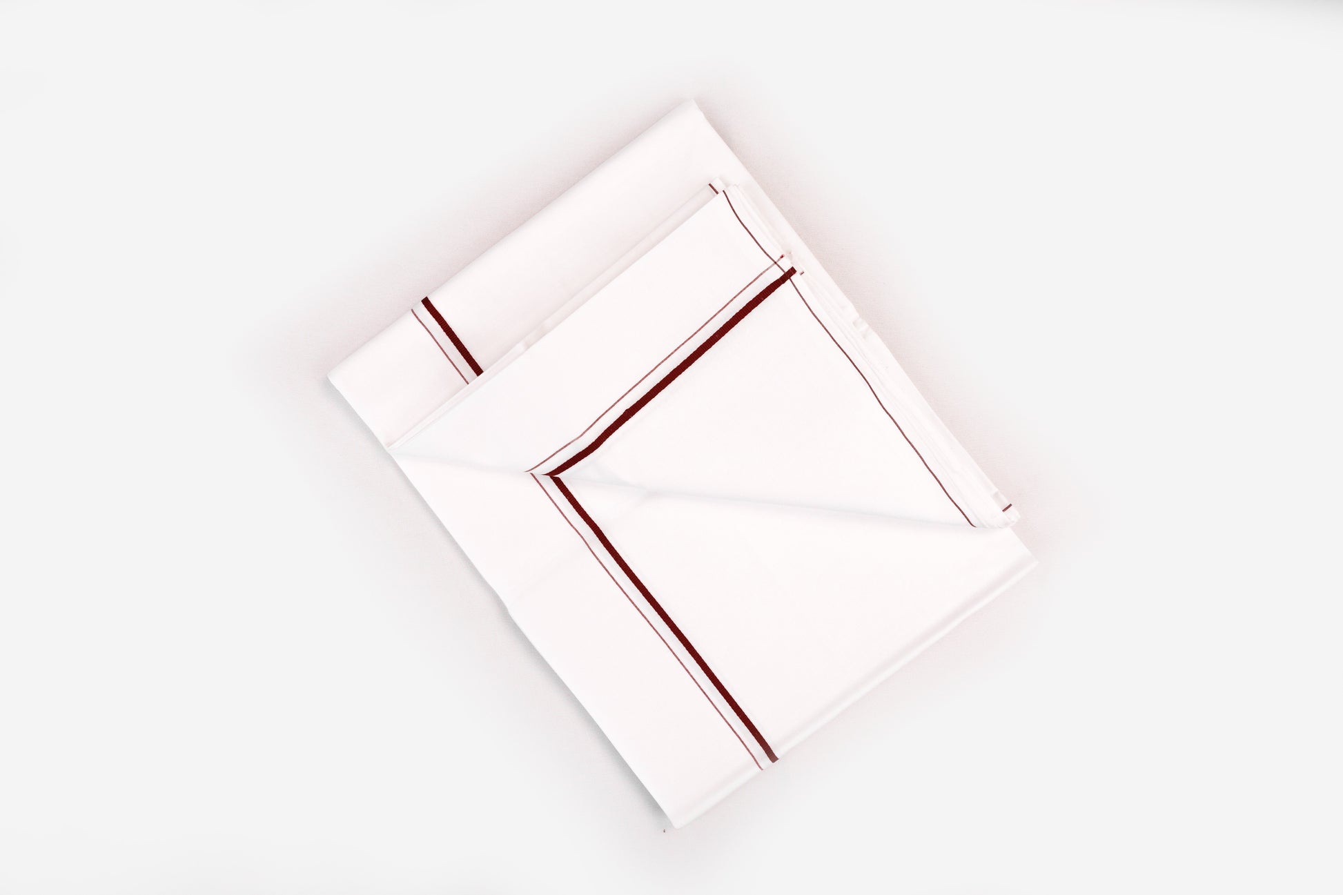 BUY WHITE SINGLE DHOTI SMALL COTTON BROWN BORDER FOR MEN