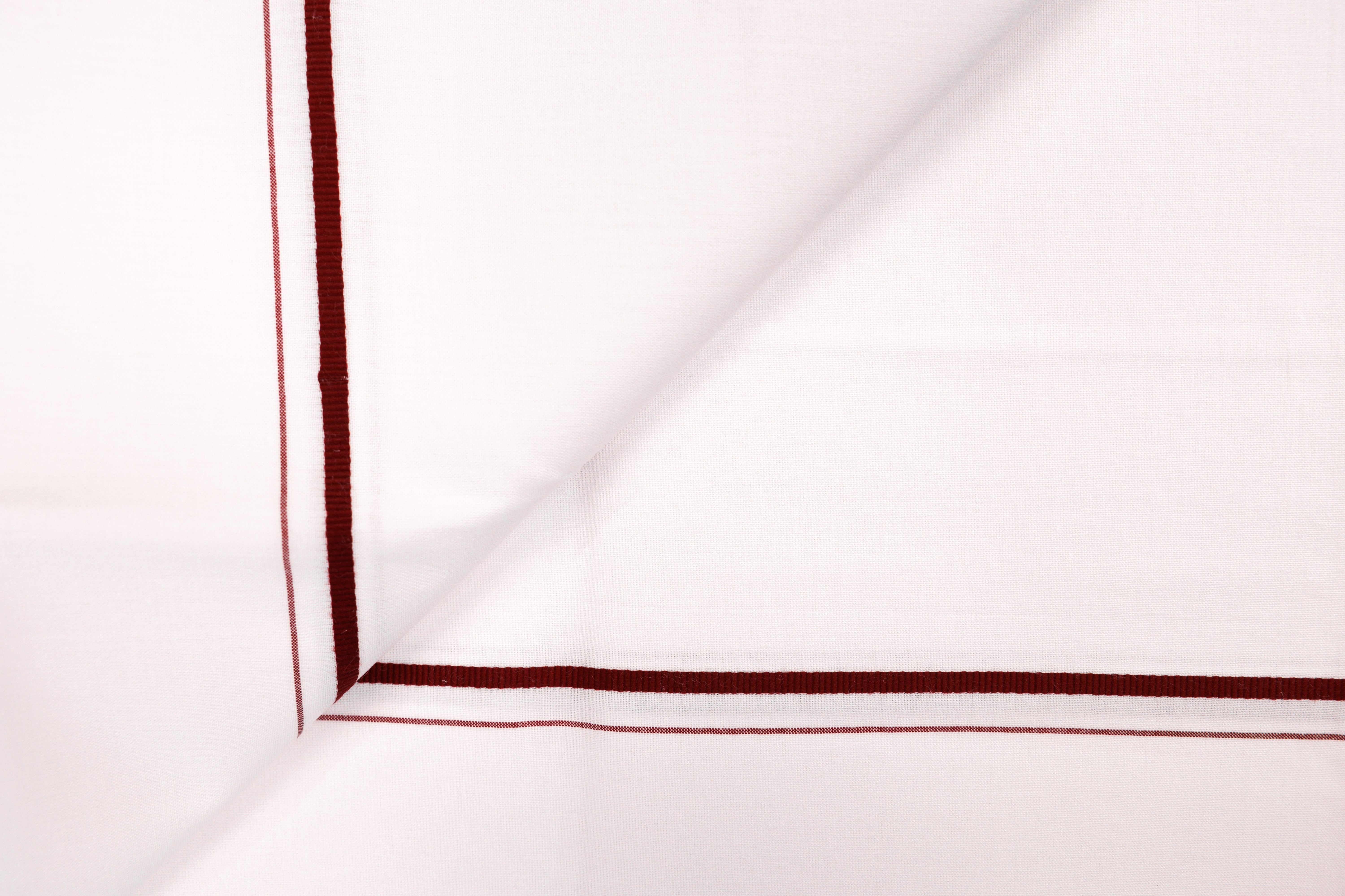 WHITE SINGLE DHOTI SMALL COTTON BORDER FOR MEN - SS-03-10