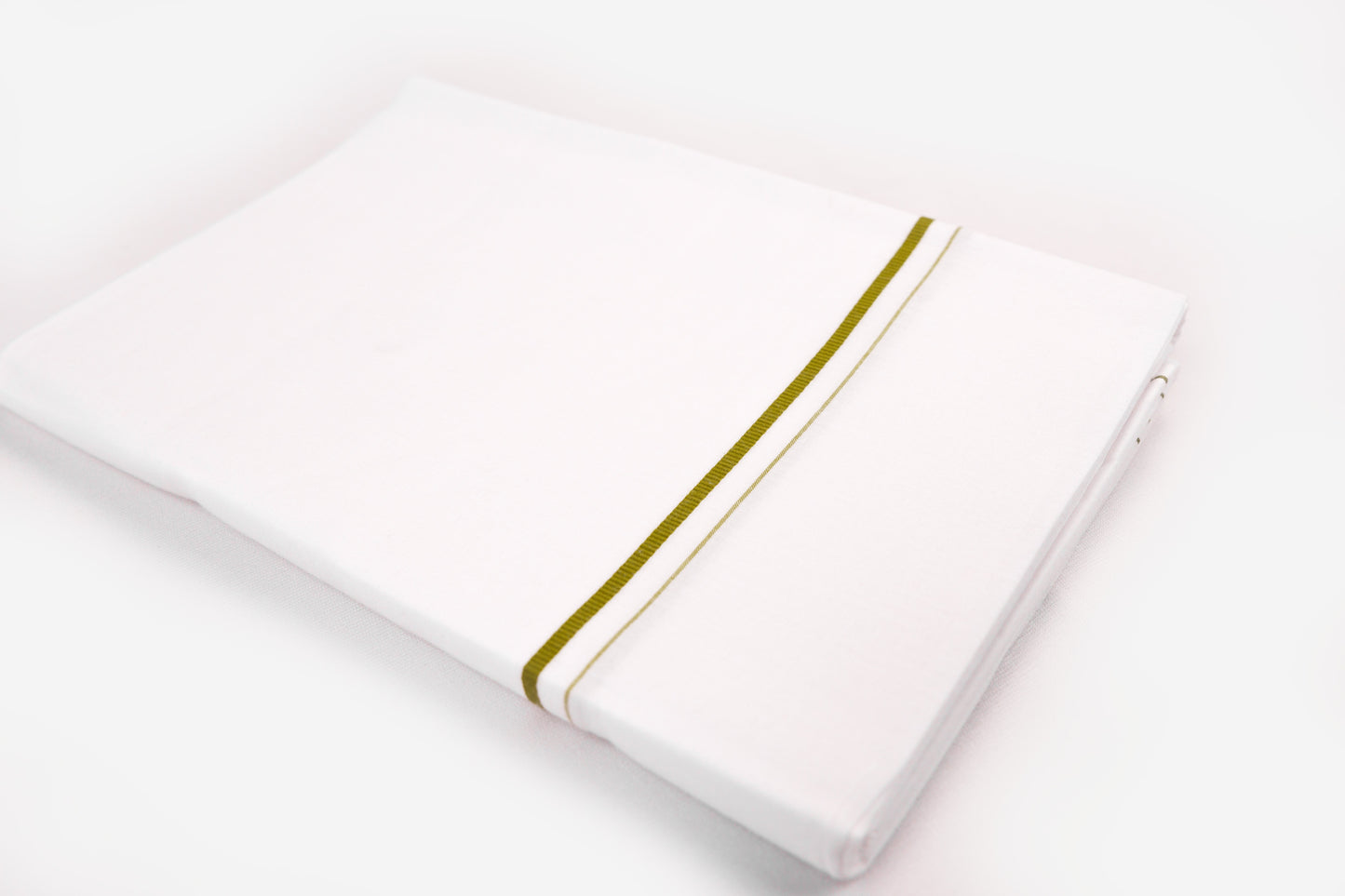 WHITE SINGLE DHOTI SMALL COTTON BORDER FOR MEN